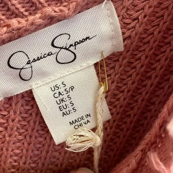 (1085) Jessica Simpson boho sweater new with tags H-8 - Picture 2 of 4